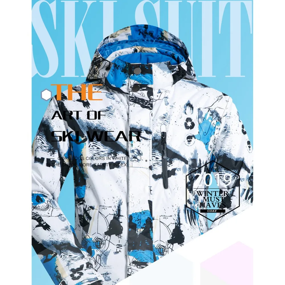 Men's Ski Tops Winter ski suit Hiking Jackets Men coat cold and windproof moisture-proof warm  #3d06 (13)