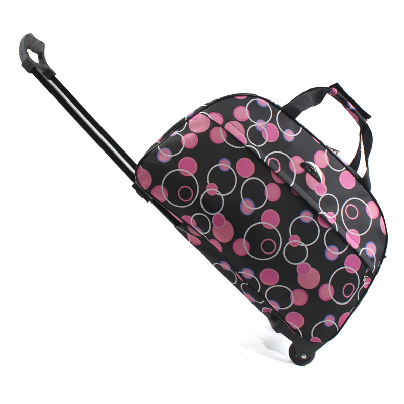JULY'S SONG Luggage Bag Travel Duffle Trolley bag Rolling Suitcase Trolley Women Men Travel Bags With Wheel Carry-On bag - Цвет: 16