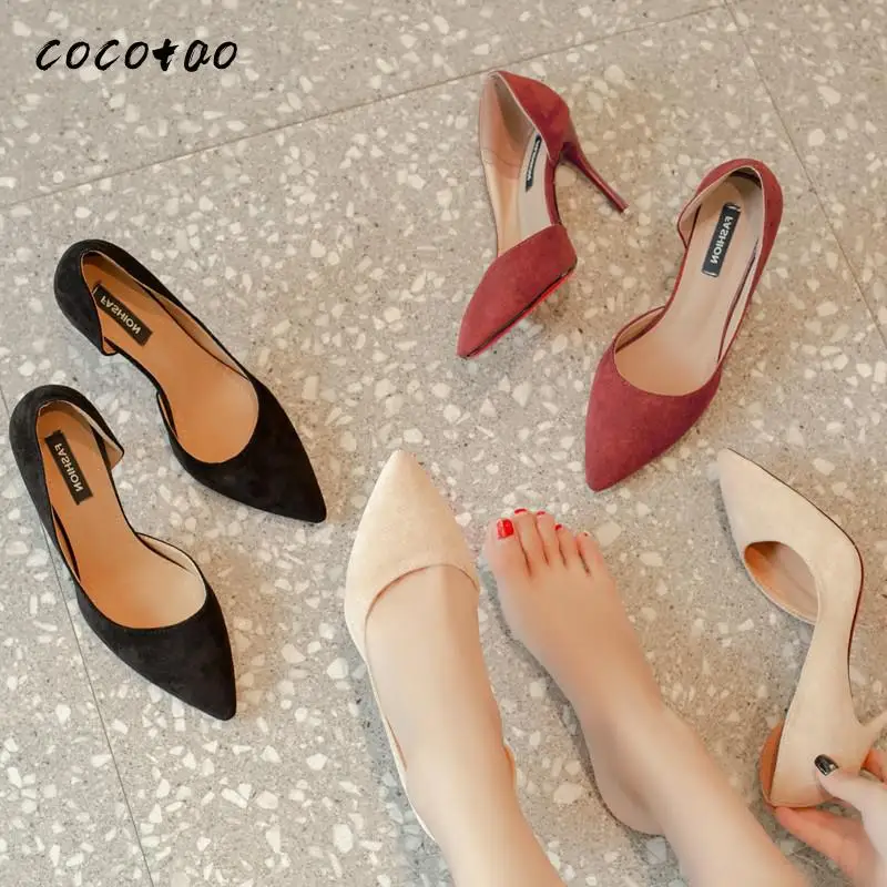 

High Heel Women 2020 New Spring Sexy Ultra-fine With Pointed Lady Wild Korean Fashion Girls Single Shoes Tide