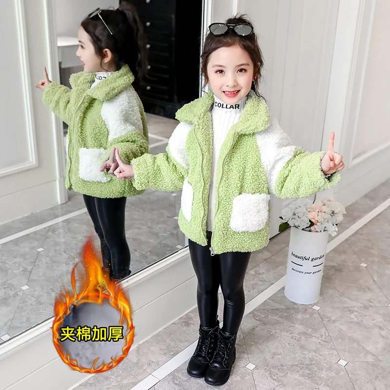 New fashion children girls Winter Soft Fur Coat jacket Thick Warm Kids Girl Coats Clothes