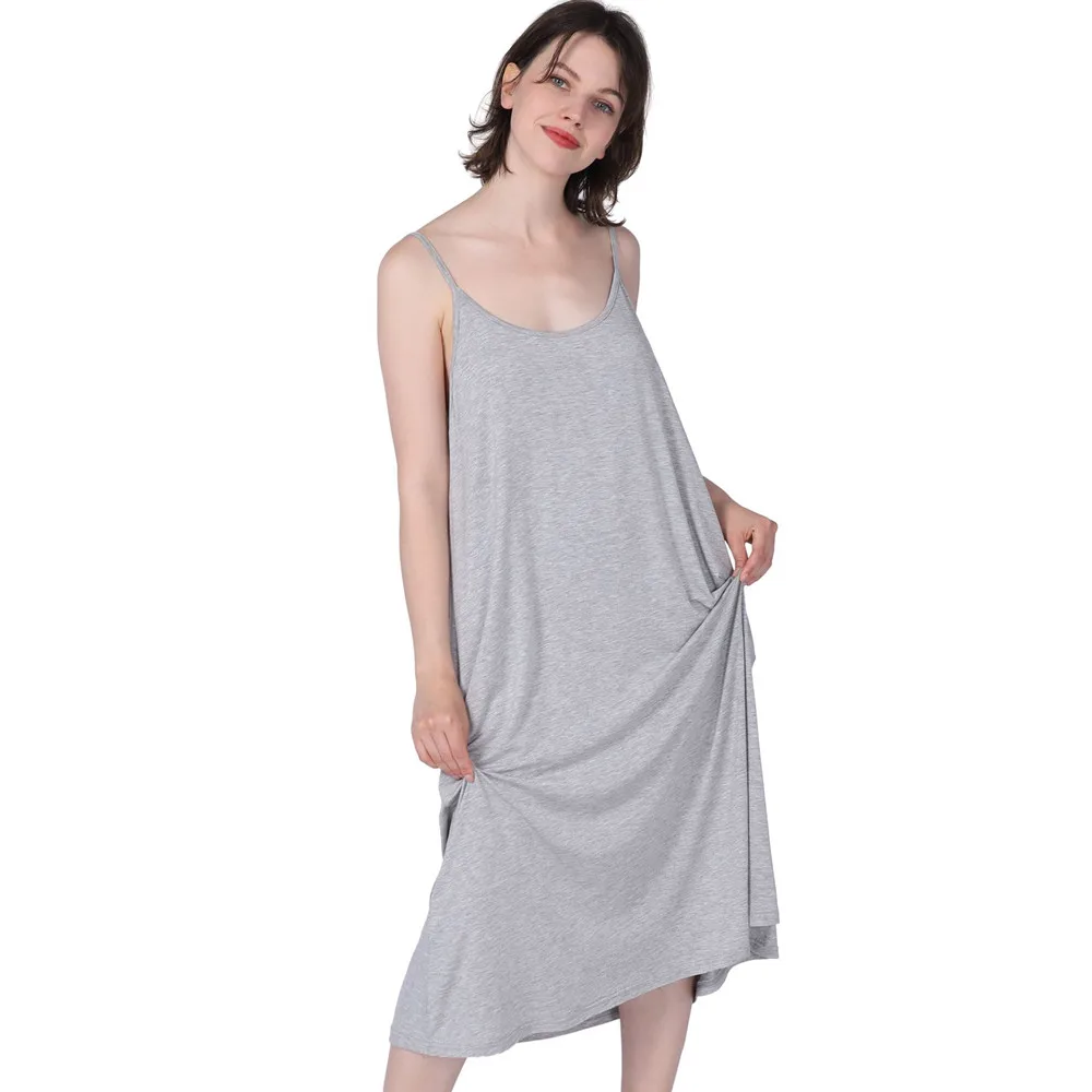Women Nightgowns Summer Sleepwear Night Dresses 2XL-7XL Plus Size Sleeveless Loose Nightdress Fdfklak women nightgowns,women nightdresses,sleeping dress