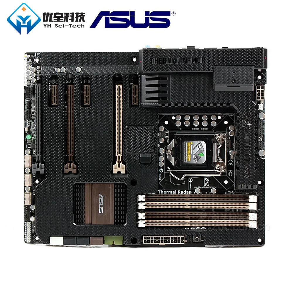 Asus SABERTOOTH Z77 Intel оригинальная материнская плата для настольных ПК с разъемом LGA 1155