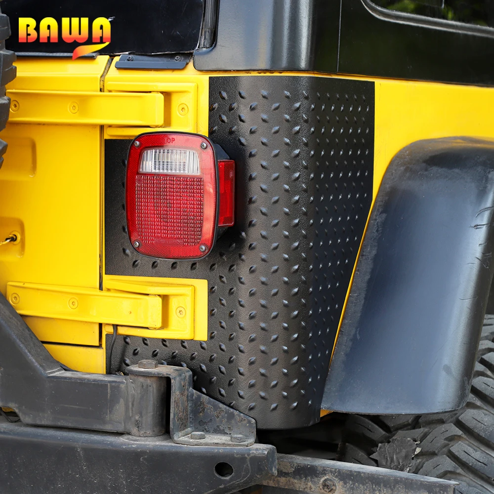 BAWA Автомобильный задний светильник, защита кузова для Jeep Wrangler TJ 1997-2006, внешние аксессуары