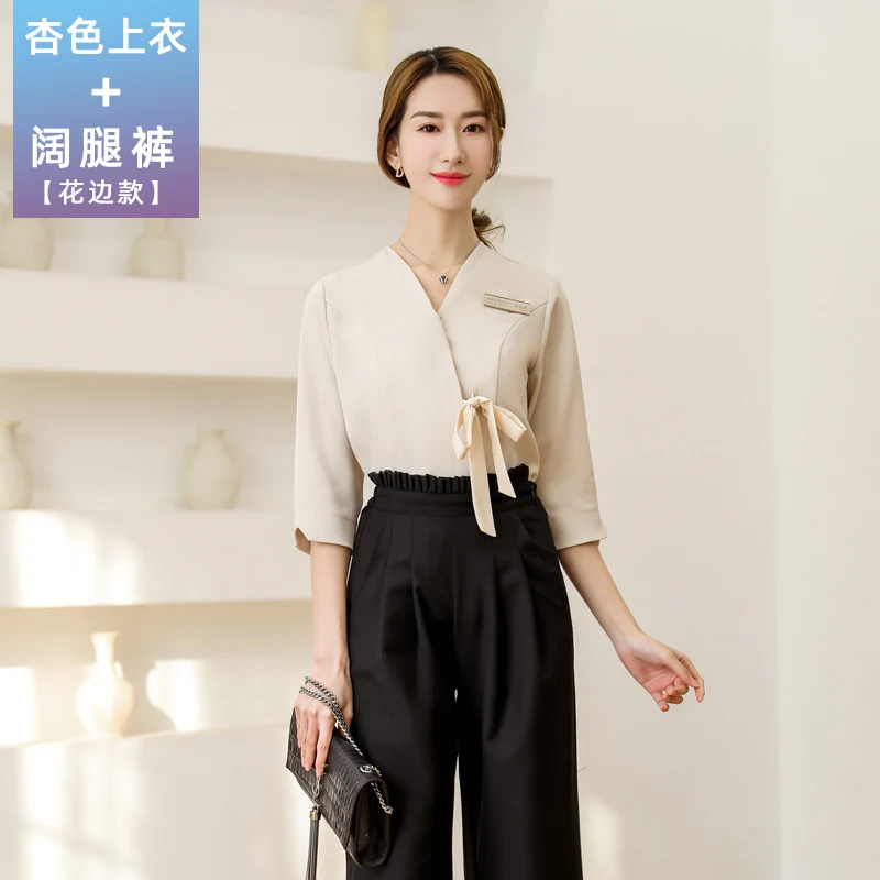 Korean Beautician Work Suit Autumn And Winter Women 2019 New High-end Beauty Salon