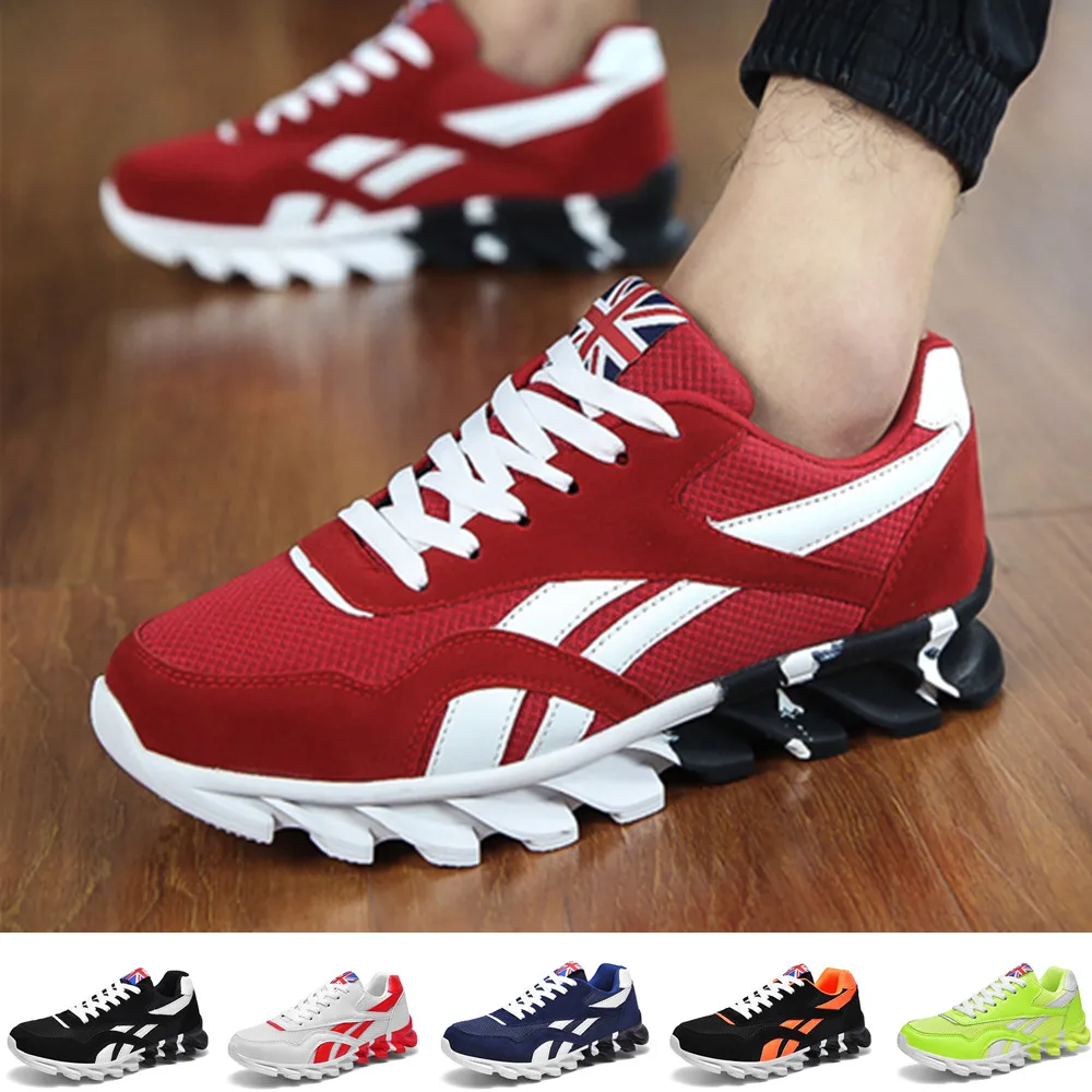 Mens Outdoors Sneakers Breathable Casual Sports Athletic Running Fitness Shoes 