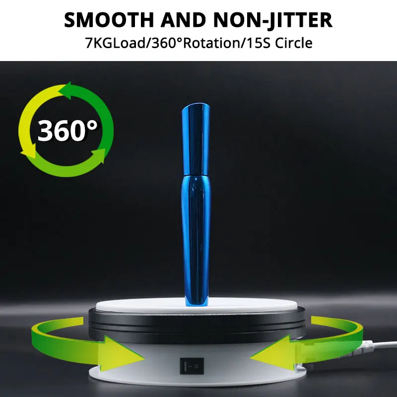 Travor 6 inch 360 Degree Electric Rotating Turntable Rotating Display Stand for toy jewelry watch P