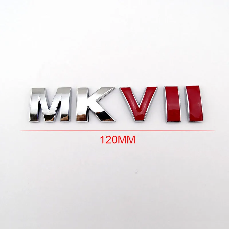 3D MKVII автомобиль решетка гриль эмблема и задний Грузовик Хром Красный знак, наклейка на автомобиль для VW Golf MK7