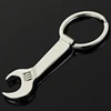 2022 HOT NEW Hot Sale Wrench Key Shape Silver Key Ring Chain Keychain Keyfob Bottle Can Opener ► Photo 1/6