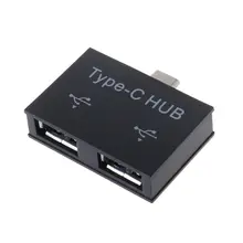 Подходит для мобильных ПК тип-c usb-хаб расширитель концентратор otg адаптер сплиттер-черный