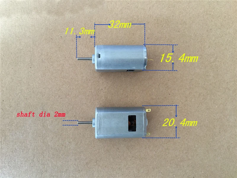 10 шт. с источником питания от постоянного тока, 6 V-7,2 V 450Ma 25000RPM высокий Скорость большой крутящий момент мотор вал Диаметр 2 MM щетка углеродная для радиоуправляемых машин лодки самолет 180 мотор