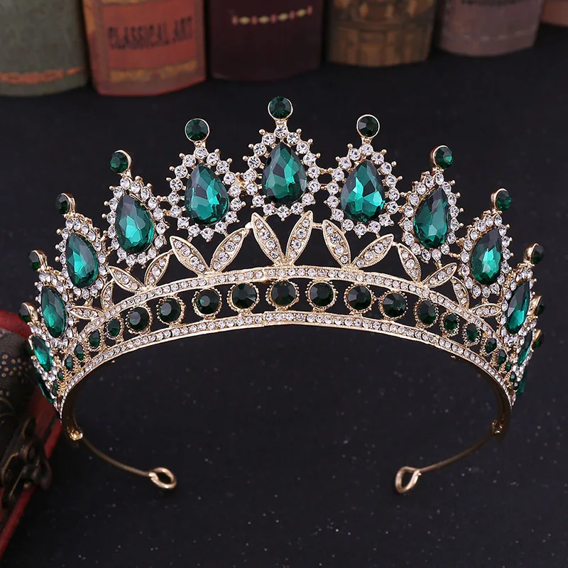 Невесты диадемы диадема с кристаллами вуаль тиара queen тиара свадебная для невесты аксессуары для волос головное украшение Королевская тиара ML852