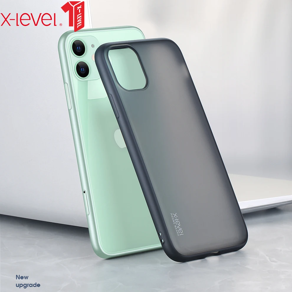 Прозрачный чехол X-Level для iPhone 11 Pro Max жесткий матовый Мягкий силиконовый задней