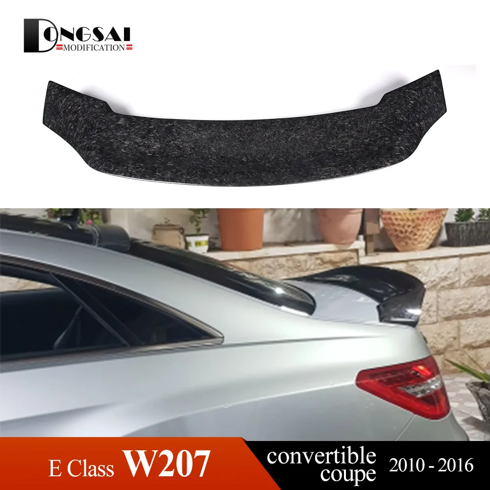 Mercedes E класс 2010- 2 двери A207 C207 W207 кованый спойлер из углеродного волокна крыло автомобиля E250 E350 E400 E500 - Цвет: R Forged Carbon