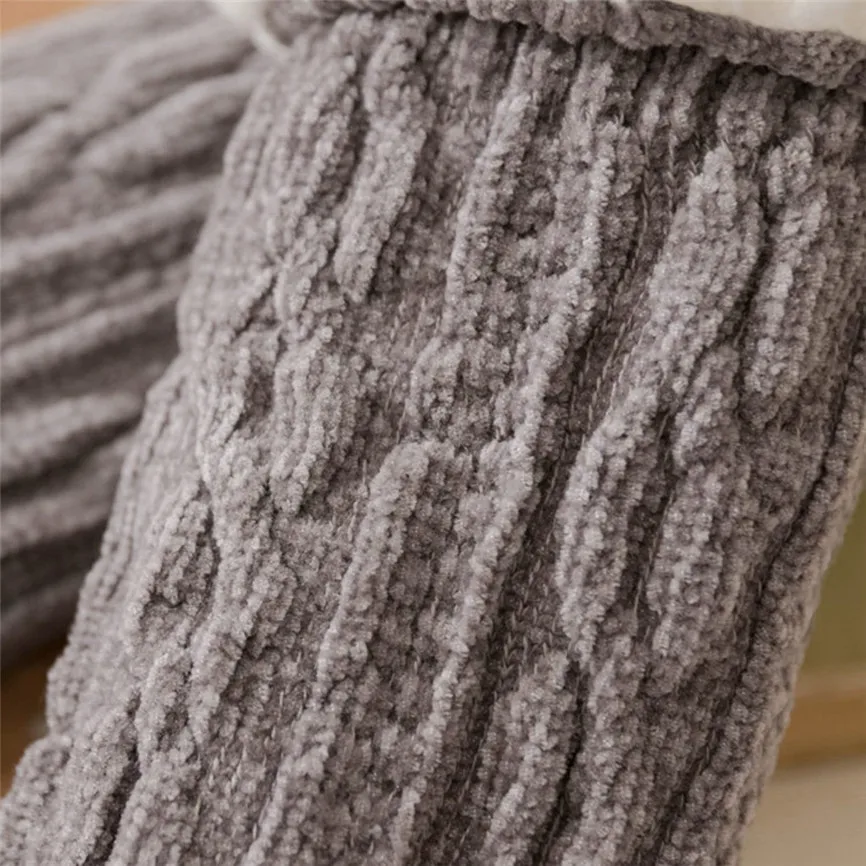 Christmas Socks Winter Warm Female Multicolor Thicken Thermal Wool Cashmere Snow Socks Seamless Velvet Anti-slip Floor Socks z3