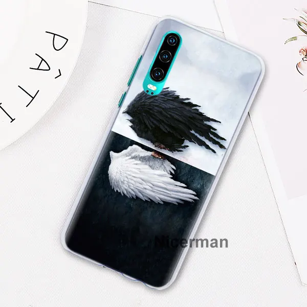 Чехлы для телефонов Angel Wings для huawei P30 Pro P10 P20 Lite P30 Lite P Smart Plus Жесткий Чехол для ПК - Цвет: 11