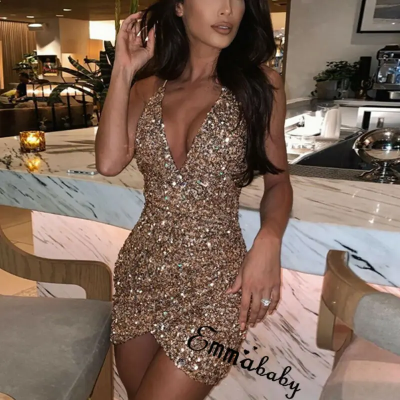 glitter bodycon mini dress
