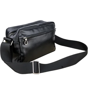 

Genuine Leather Men Over-the-shoulder Bag 2020 New Style Fashion Man Small Shoulder Bag Korean-style Cool Chic Shoulder Bag Trav