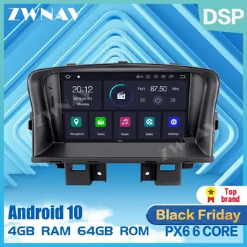 

PX6 DSP 4+64G Android 10.0 car GPS multimedia player for Chevrolet Cruze 2008 2009 2010 2011 GPS BT Audio Radio Stereo Head Unit