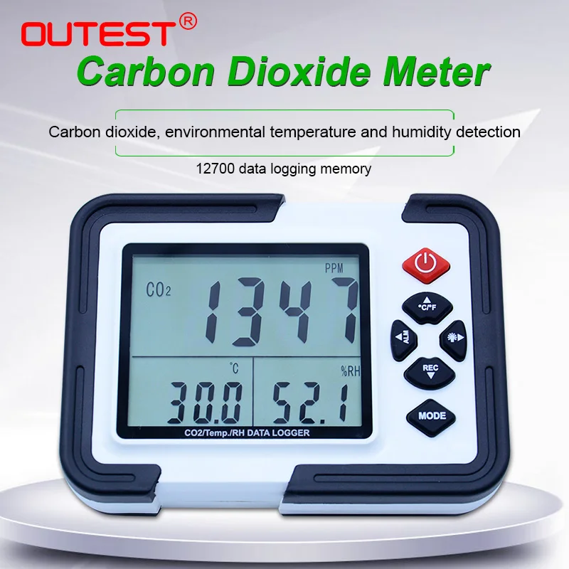 HT 2000 цифровой СО2 МЕТР CO2 монитор детектор анализатор газа 9999ppm Анализаторы