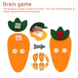 Креативный детский сад морковь цифровая математическая игрушка нетканый детский ручной работы DIY образовательный Детский пазл Обучающие