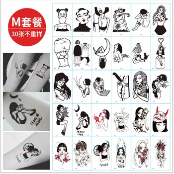 

Hyuna Bian Flower Tattoo Waterproof Tattoo Stickers Environmental Protection Durable Waterproof Tattoo Children Stickers Tempora