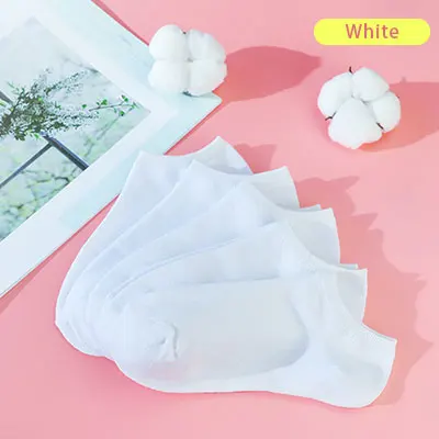 White 5 pairs Детские носки для маленьких девочек; цвет розовый, белый; короткие носки принцессы с кружевными оборками для танцев - Цвет: White 5 pairs