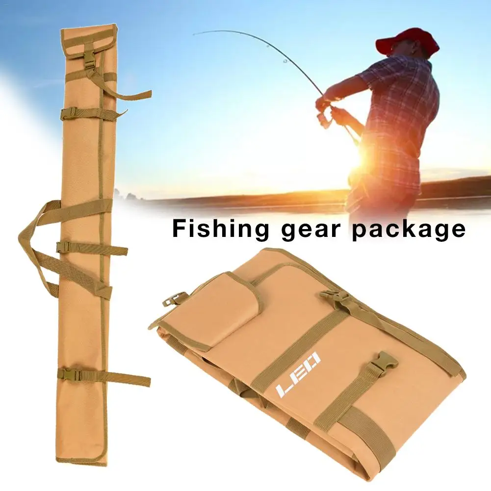 

Foldable Fishing Rod Bag Thickened Fishing Storage Pouch With Adjustable Strap