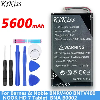 

5600mAh BNA-B0002 battery for BARNES NOBLE NOOK e-book BNRV400 BNTV400 NOOK HD 7 Tablet batteries
