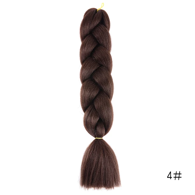 Hair Braid Synthetic Jumbo False Braid Pre Stretched Afro Wholesale Ombre Braiding Hair Extensions  Color Dreadlocks 1B/30HL