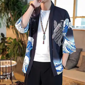 

ZACOO Summer Spring Man Casual Shirts Large Size Pure Color Middle Sleeve Loose Tops