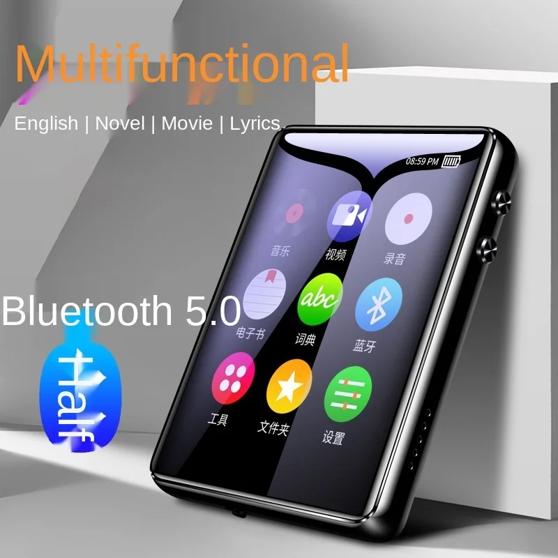 Bluetooth-плеер с Полноразмерным сенсорным экраном mp3 walkman mp4 музыкальный