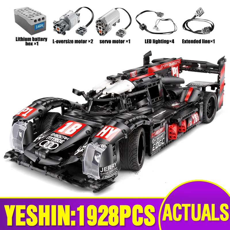 Машинки Technic черные R18 скоростной двигатель машинка на радиоуправлении Сборная
