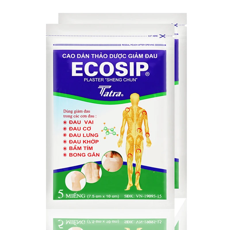 10Pcs/Lot Vietnam Ecosip Herb Plaster Treatment Osteoarthritis Bone Hyperplasia Self Adhesive Rheumatism Pain Relief Patch | Красота и