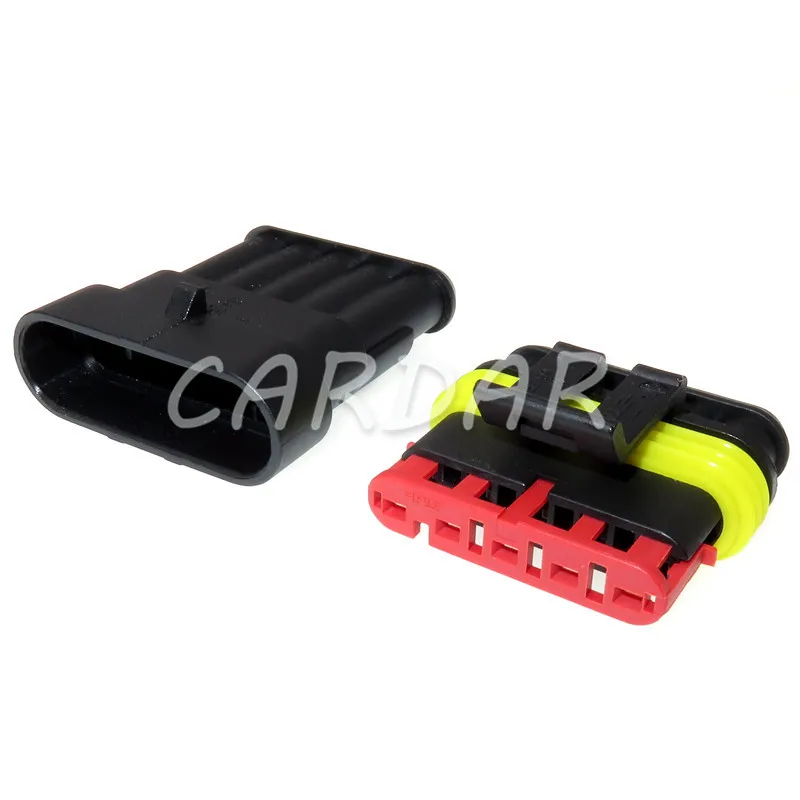 

1 Set 5 Pin 282089-1 282107-1 Superseal Auto Plug Auto Plastic Cable Socket Starter For Cars