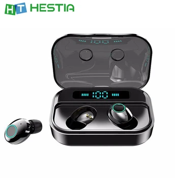 

M7 TWS LED Bluetooth Earbuds White Black Wireless Earphones with 3600 Mah Power Bank for Smart Phone Tablet Sport Gaming