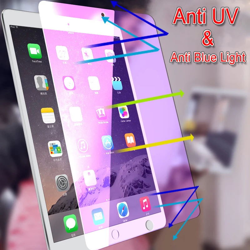 Анти-uv 5 6 th Защитное стекло для Apple ipad 9,7 дюймовый защитный экран ipad 9,7 Pro Air 1 2 armor Закаленное стекло пленка