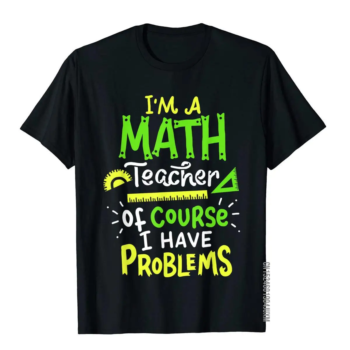 Math Teacher School Class Problem Funny T-Shirt__97A341black