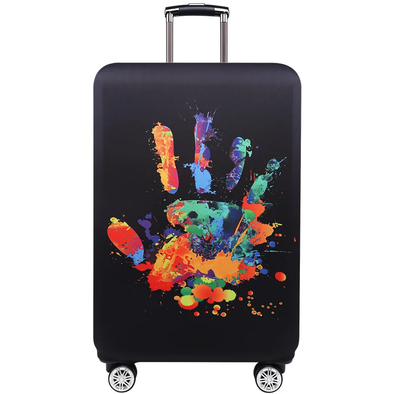 Skull-Cover Suitcase Luggage Travel-Accessories Elasticity TRIPNUO Red for Protective-Covers