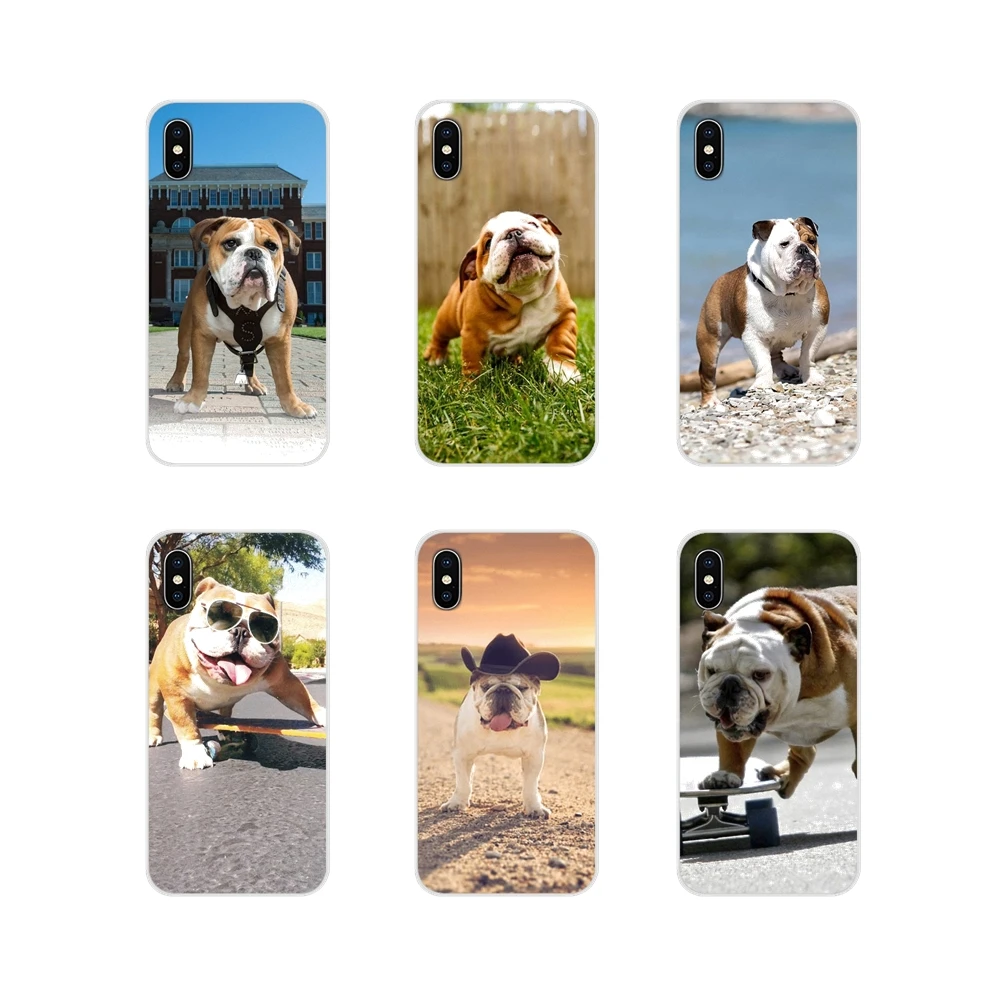 Чехлы для телефонов Samsung A10 A30 A40 A50 A60 A70 Galaxy S2 Note 2 3 Grand Core Prime Cute Dog English Bulldog |