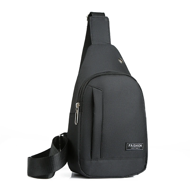 

Casual Men Chest Sling Bag Shoulder Crossbody Backpack Small Travel Daypack Mini Mochila Para Hombre Bagpack with Earphone Hole
