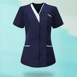 Stylish Working T-shirt All Match Working Pockets Working Uniform T-shirt  Women T-shirt    T-shirt