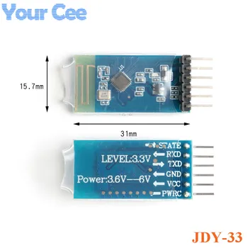 

JDY-33 Dual Mode Slave JDY 33 Bluetooth Module Serial Port SPP Bluetooth SPP-C Compatible with HC-05/06 Slave Bluetooth 3.0
