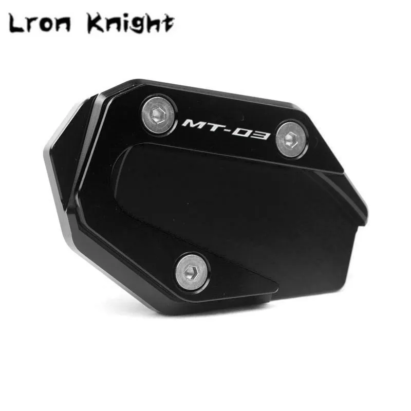CNC Kickstand Foot Side Stand Extension Pad Support Plate Enlarge For YAMAHA MT-03 MT03 MT 03 25 MT-25 MT25 2015- motorcycle kickstand extender motorcycle kickstand pad motorcycle kickstand