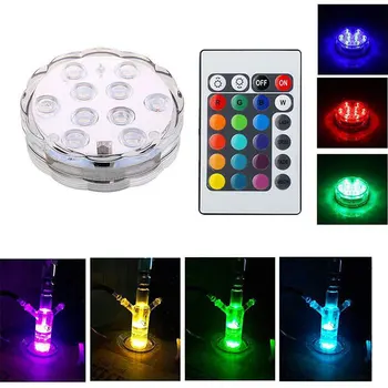 

Creative Hookah Lamp Waterproof 16 Colors Water Pipe Hookah LED Light with Remote Control Tool Hookah Supplies Decoration Light