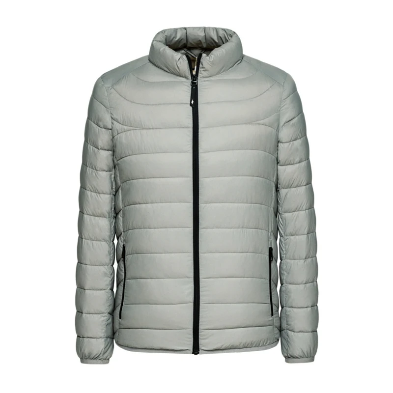 SEMIR, стоячий воротник, хлопковая куртка, Мужская, ins, теплая, хлопковая куртка, повседневная, индивидуальная, мужская, зимнее пальто, светильник, хлопковое пальто, удобное - Цвет: Shallow ash