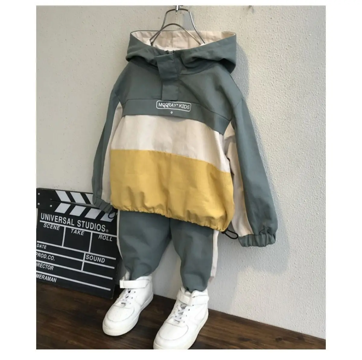 Plus Velvet Boys Girls Set(Hoodies+Pant)warm Winter Clothing Baby Autumn Korean Version Fashion Letter Set New
