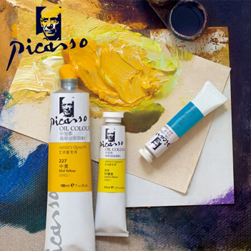 Conjunto Profissional De Tintas A Óleo Picasso, 170ml, 12 Cores, Master, Pintura Acrílica Conjunto Profissional De Tintas A Óleo Picasso, 170ml, 12 Cores, Master, Pintura Acrílica
