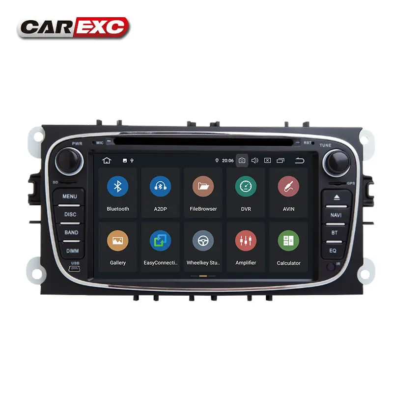 Android 9 0 Восьмиядерный автомобильный dvd плеер стерео система для Ford Focus Mondeo S Max Cmax