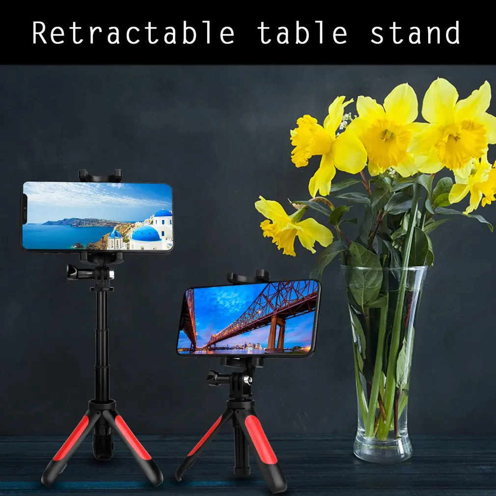 Мини селфи-Палка с рукоятка-Монопод универсальный портативный складной настольный штатив селфи-палка выдвижная