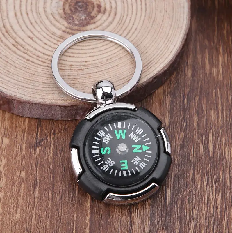 Outdoor Camping Hiking Mini Compass Navigator Portable Keychain ...